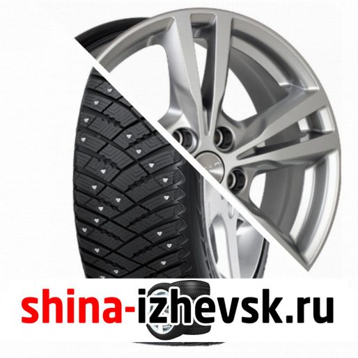Колесо в сборе Goodyear Ultra Grip Ice Arctic SUV 225/65 R17 T 102 + СКАД Мельбурн 7xR17 5×114.3 ET45 DIA60.1 Серебристый в Ижевске